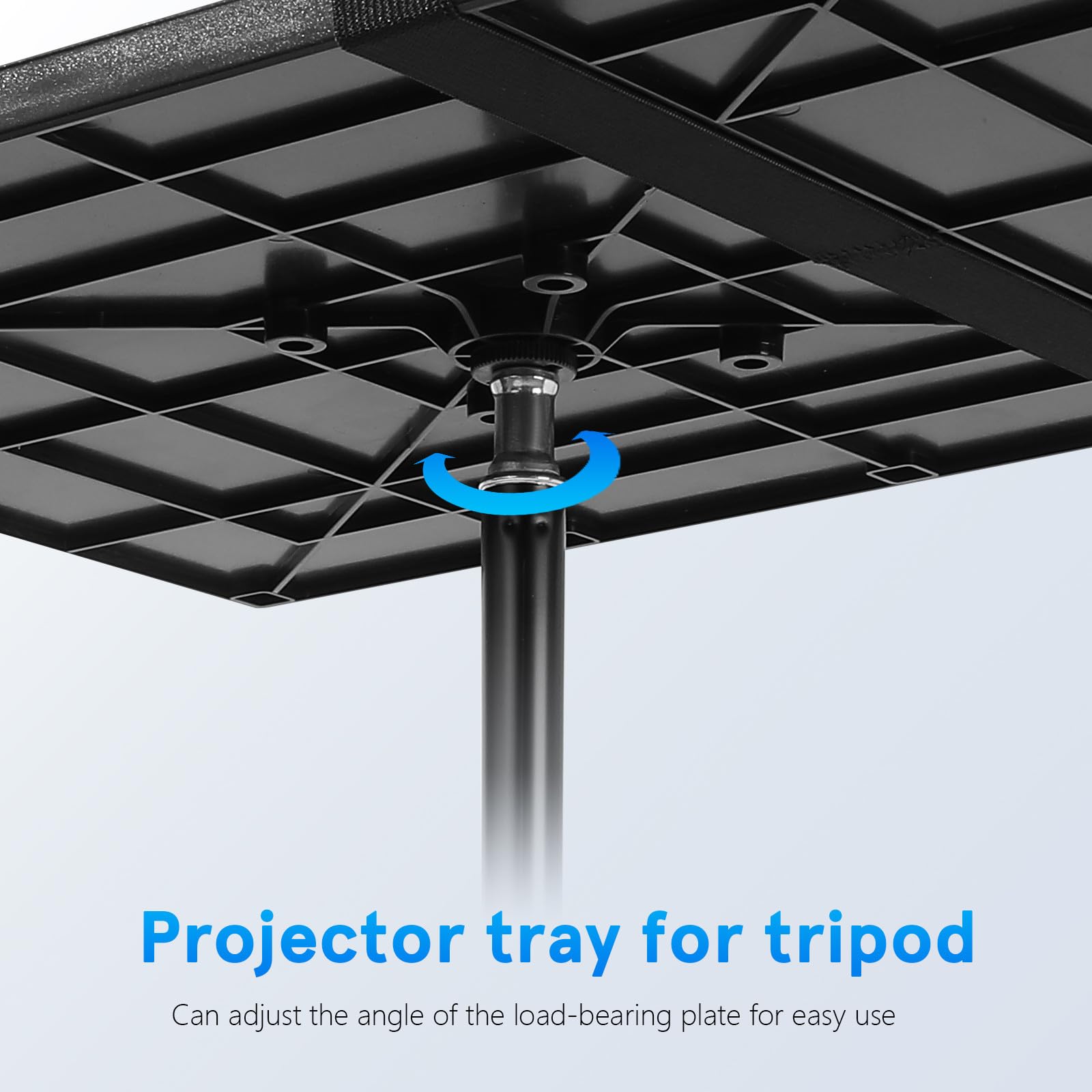 DOITOOL Supporto per Proiettore Portatile Regolabile Treppiede in Metallo, Vassoio Ampio Compatibile Laptop e Tablet, Supporto da Tavolo Stabile per Home Cinema, Riunioni e Streaming Live