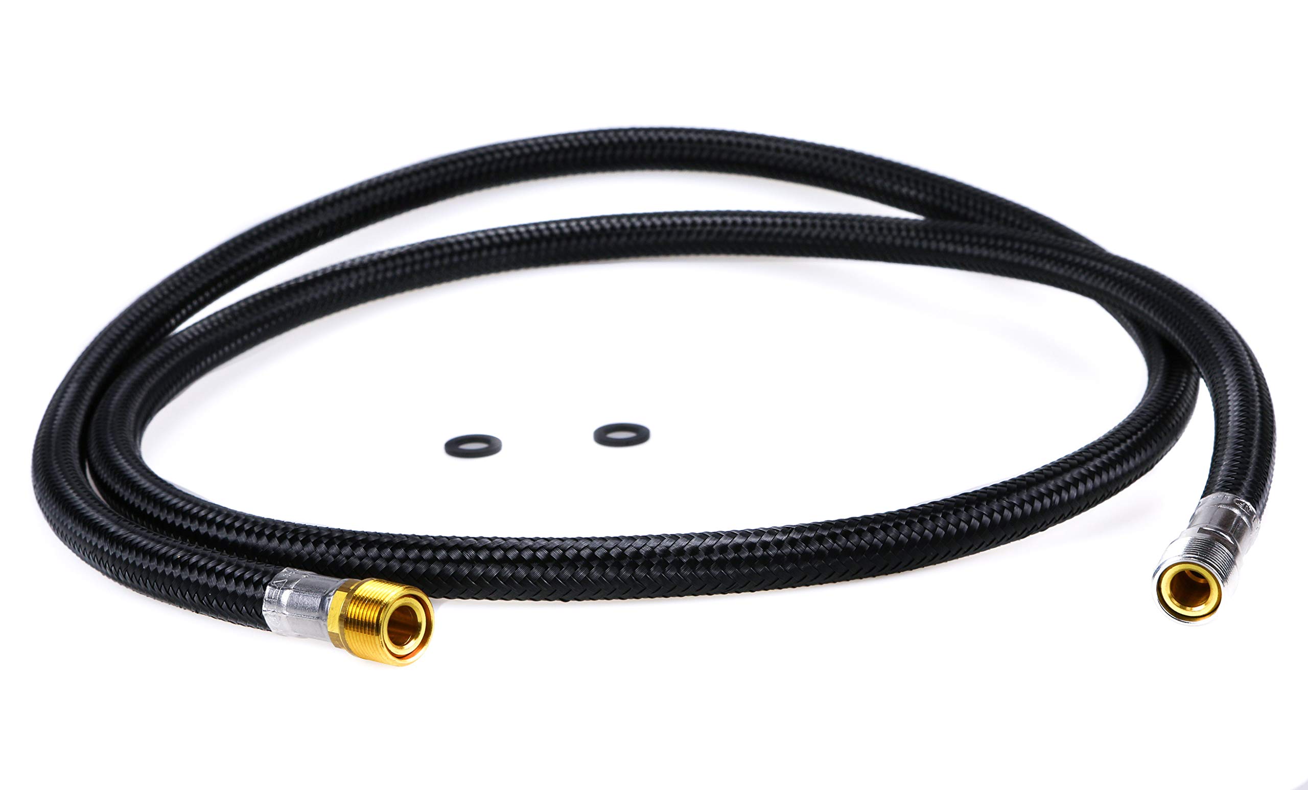 Blanco Wąż prysznicowy nylon czarny z uszczelką 0165