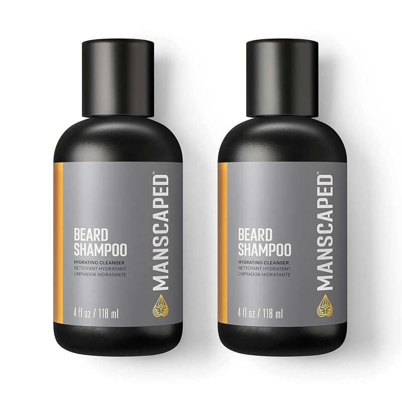 Shampoo para Barba MANSCAPED com eucalipto, alecrim e lavanda, 2 unidades de 120 mL