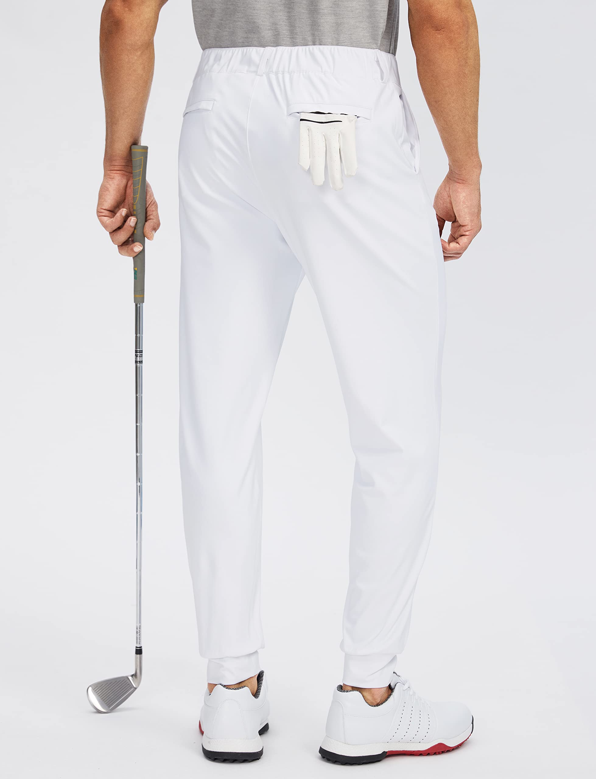 Soothfeel Pantalon de Jogging de Golf pour Homme avec 5 Poches, Coupe ajustée, Extensible, Pantalon de Course à Pied, Voyage, Travail pour Homme