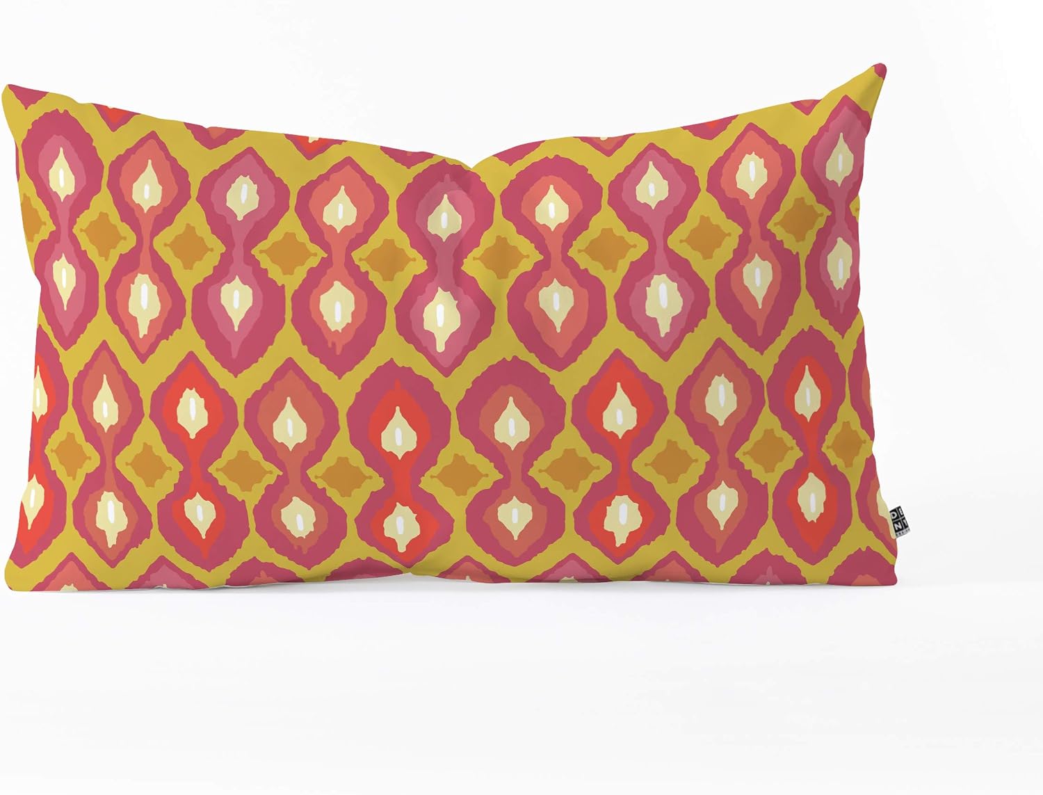 Deny Designs Shanon Turner Party Boardwalk Ikat Oblong Throw Pillow, 23" x 14", Orange