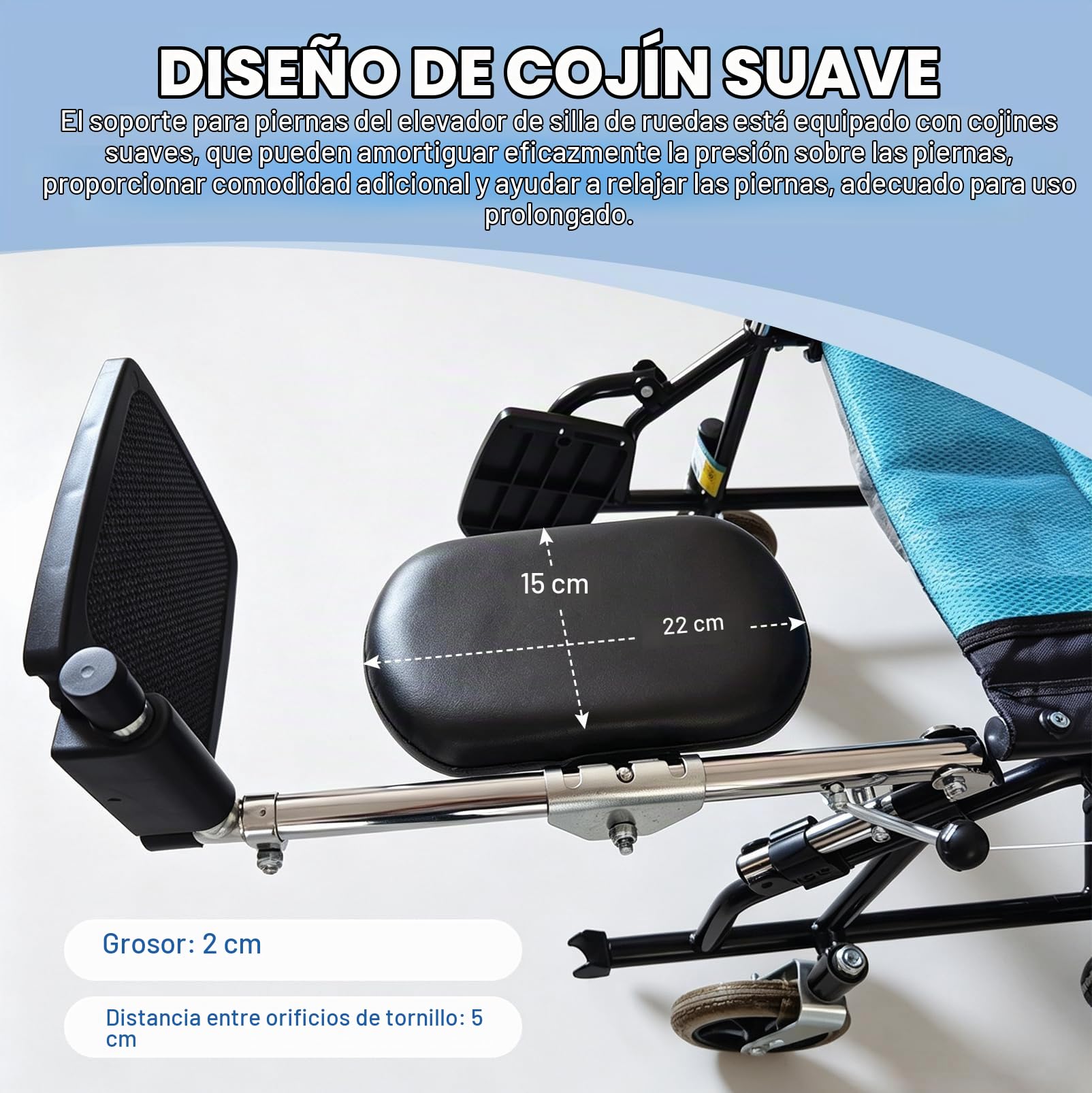 2 Reposapiés para Sillas de Ruedas Ajustables | Ajuste de Ángulo 90° – 180°, Carga de 100 kg, Reposapiés Elevables para sillas de ruedas, Reemplazo Universal