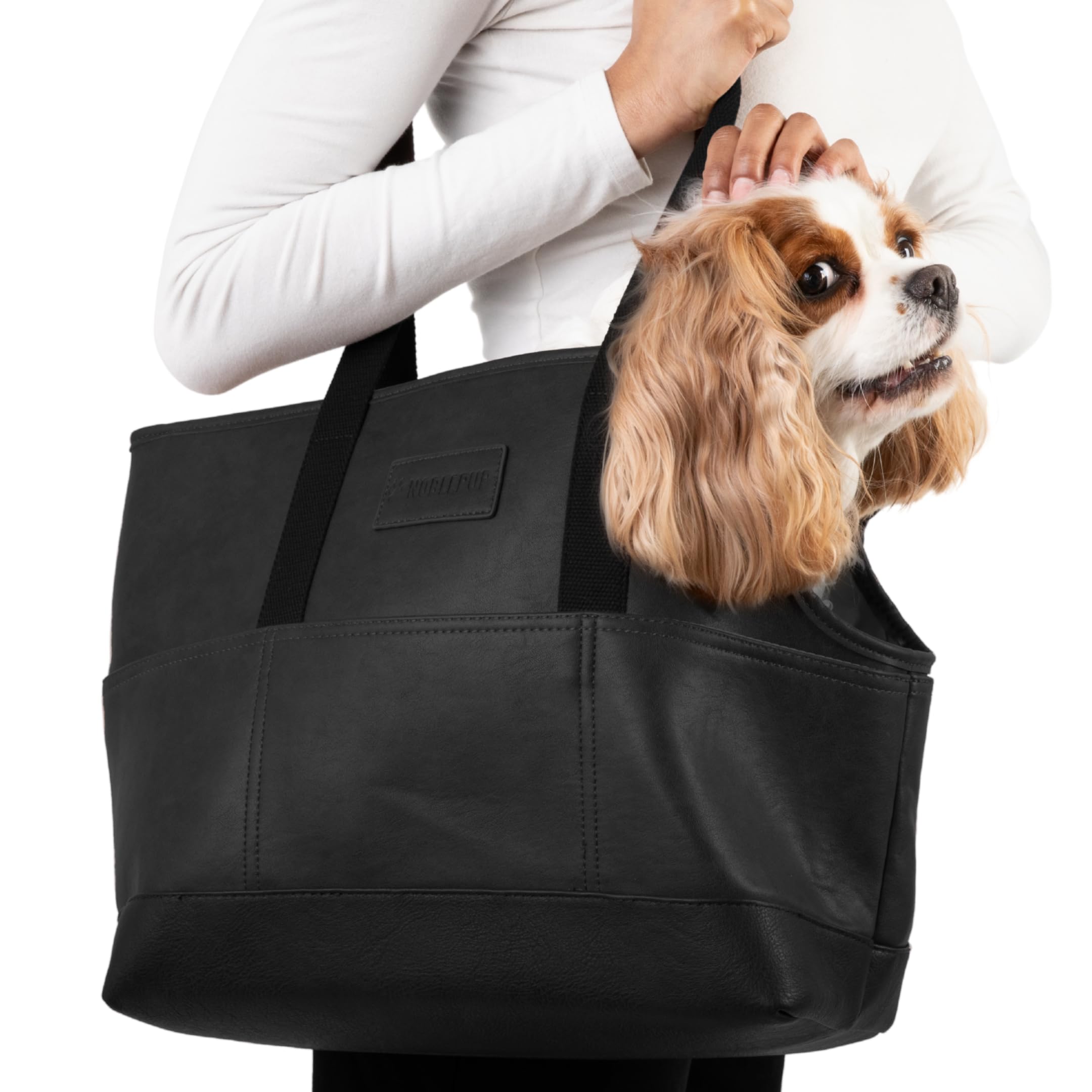 Amazon.com: NoblePup Faux Leather Dog Carrier for Small Dogs