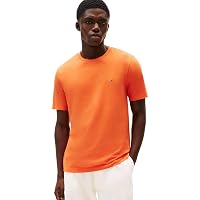 Tommy Hilfiger Uomo T-Shirt Maniche Corte Seasonal Solid Tee con Scollo Rotondo