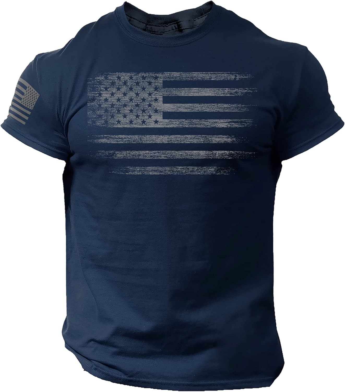 Distressed American Flag Men T Shirt – USA