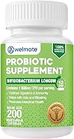 Vista 1 de WELMATE Bifidobacterium Suplemento probiótico Apoya la salud intestinal Apoyo inmunológico Enzimas digestivas Sin gluten Vegano