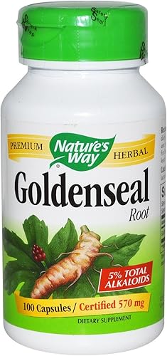 Nature's Way Goldenseal Root, 1140 mg por porción, paquete de 3