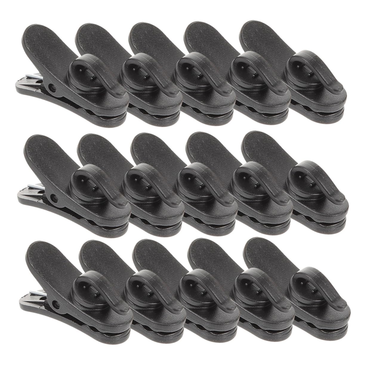 15pcs Small Microphone Clips for Cord Management Durable Plastic Mic Clip for Headphones User Friendly Design for Meetings Presentations and Recording