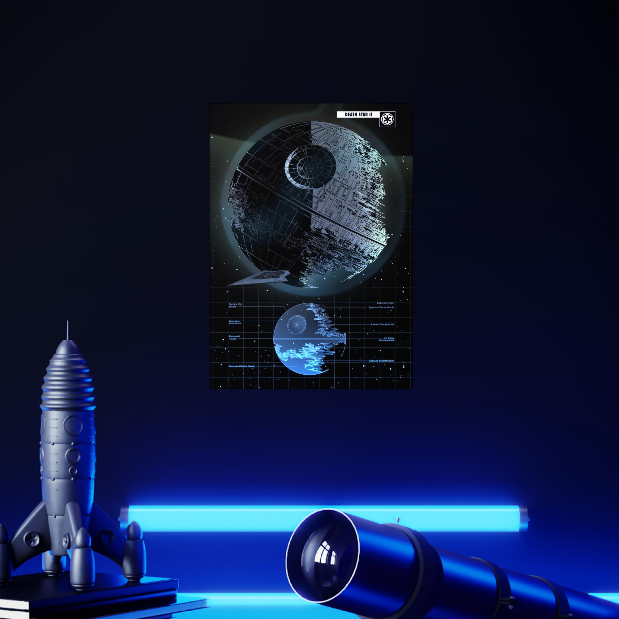 Amazon.com: Displate Metal Poster Star Wars - Vehicle Schematics
