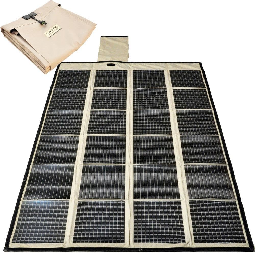 PowerFilm Solar --- SKU # F16-7200 (120 Watt, Color = Camo) --- PRODUCT SHIPS DIRECT FROM THE USA, AND WILL REQUIRE CUSTOMS IMPORT CLEARANCE.