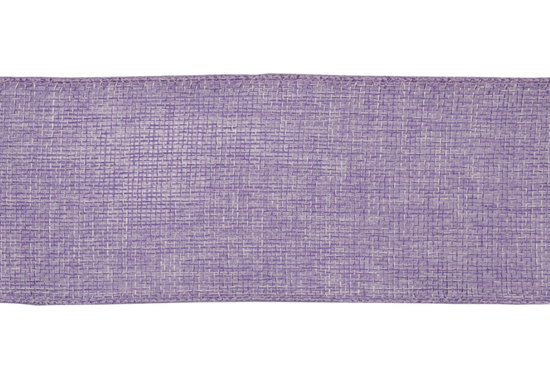 Ribbonitlux Lt. Purple Burlap Wired Ribbon, 75mm x 18 Meters, Wired Edge Burlap Ribbon for Gift Wrapping Big Bow, Wreath - Image 2