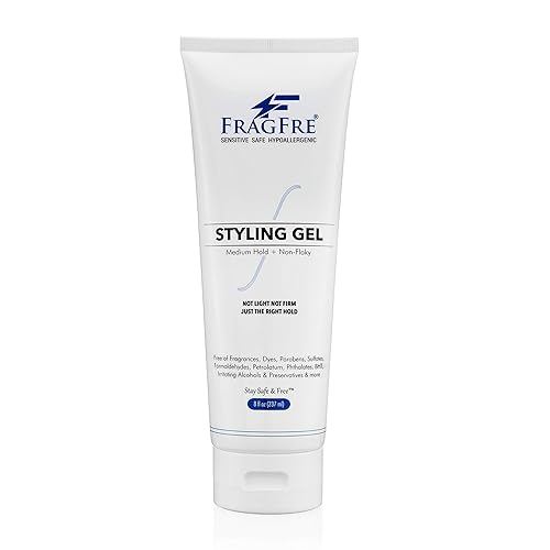 FRAGFRE Styling Gel sin fragancia de 8 onzas de agarre medio gel para peinar el cabello para pieles sensibles hipoalergénico sin parabenos sin FRAGFRE Styling Gel sin fragancia de 8 onzas de agarre medio gel para peinar el cabello para pieles sensibles hipoalergénico sin parabenos sin