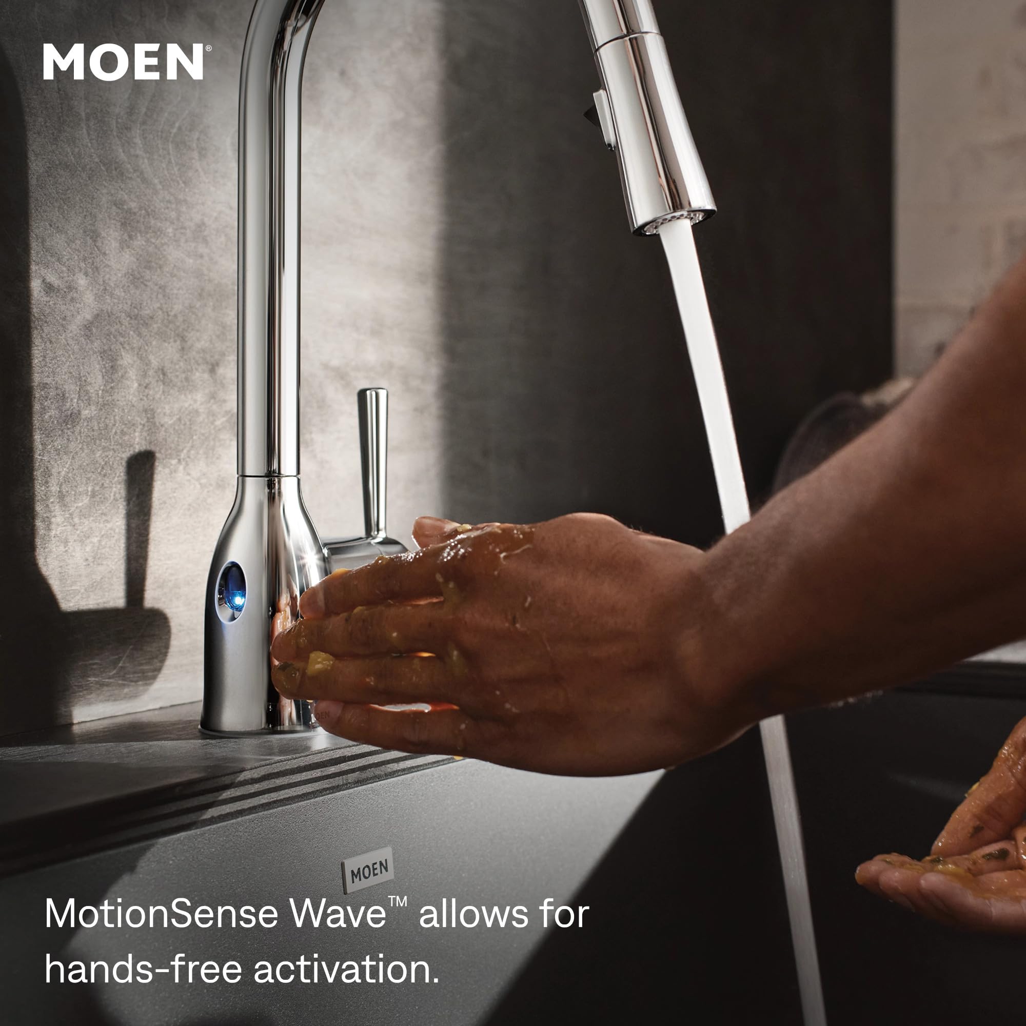 Moen Brantford Motionsense Wave Touchless One-Handle Pulldown