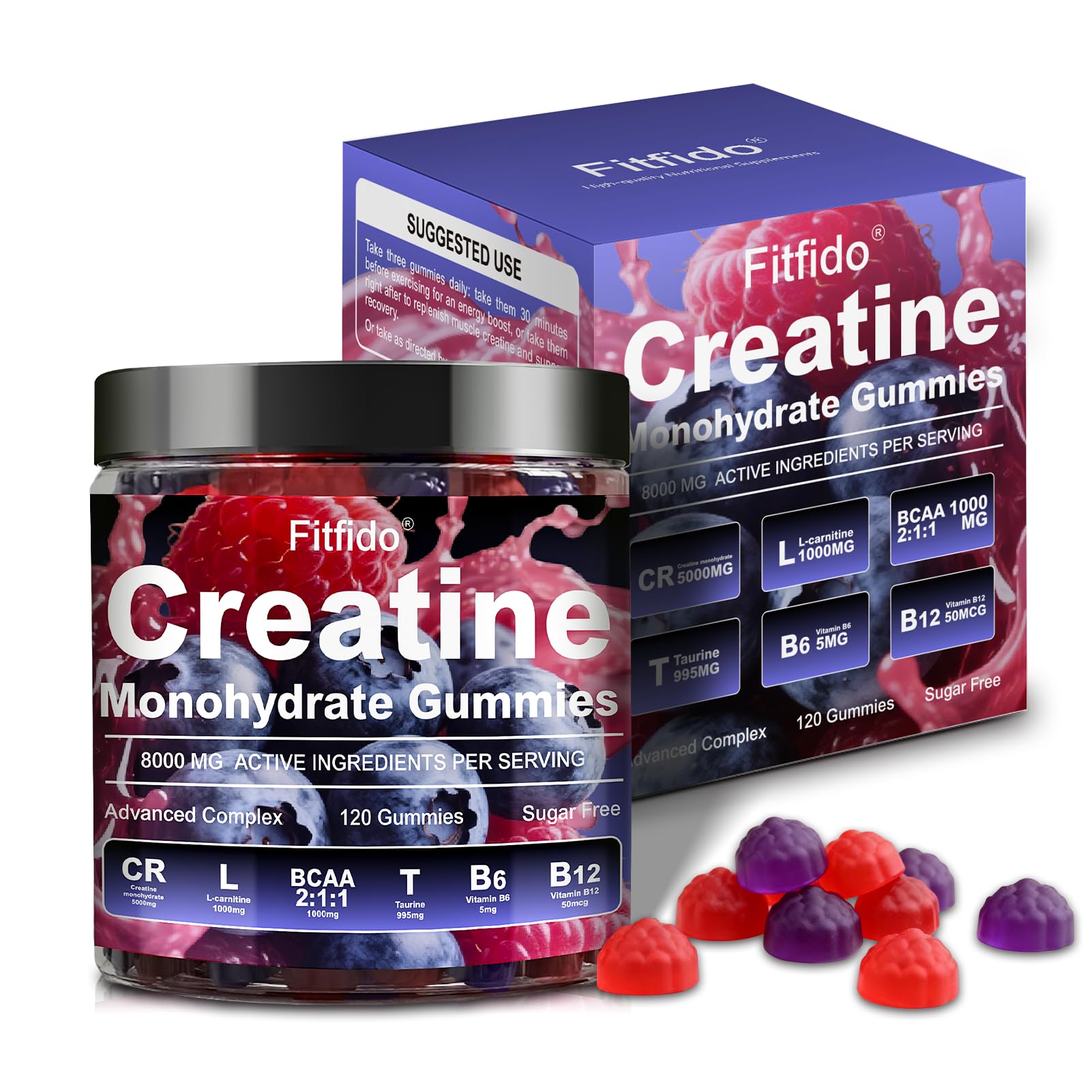 Fitfido Creatine Monohydrate Gummies Complex
