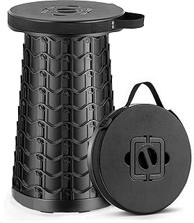 Outward Gear 2026 Upgraded Collapsible Stool Extra Large 20.3" Tall x 11.8" Wide Heavy Duty Sturdy Portable Seat Telescopi Price In India