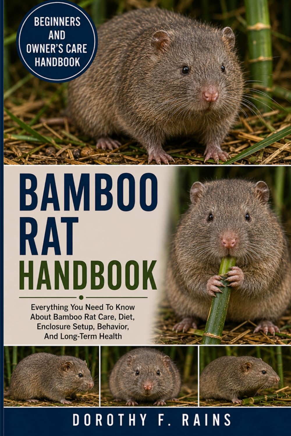 BAMBOO RAT HANDBOOK: Everything You Need To Know About Bamboo Rat Care, Diet, Enclosure Setup, Behavior, And Long-Term Health
