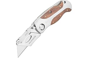 Sheffield 12115 Ultimate Lock Back Utility Knife, Folding Box Cutter, Carpet Knife,...