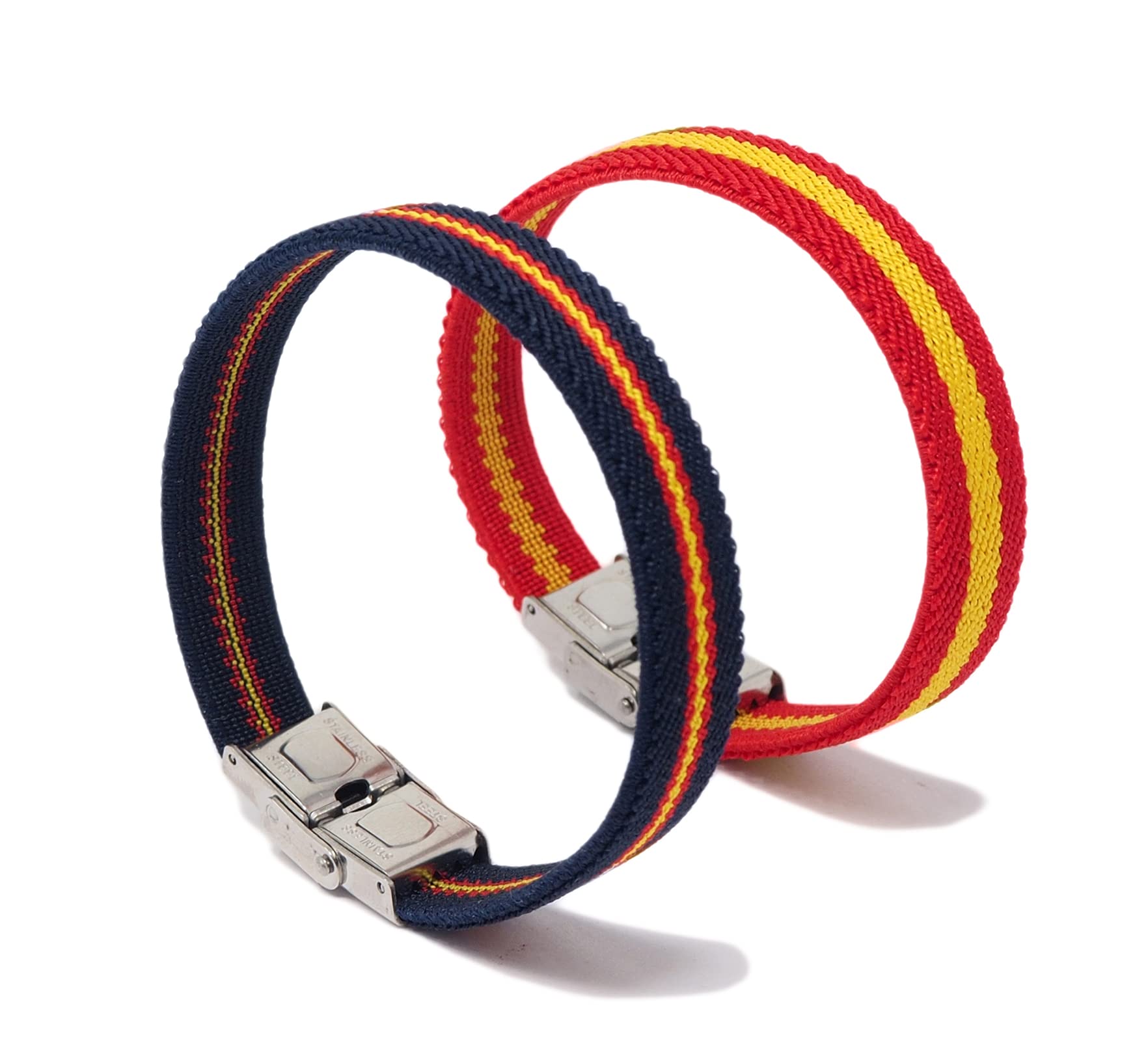 GOS Best Supplies 2 Pulseras Elásticas Hombre Colores de la Bandera de España