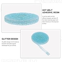 Vista 8 de Milisten 1 rollo de cintas de diamantes de imitación autoadhesivas, rollo de cinta de diamante, cinta brillante de diamantes de imitación, cintas