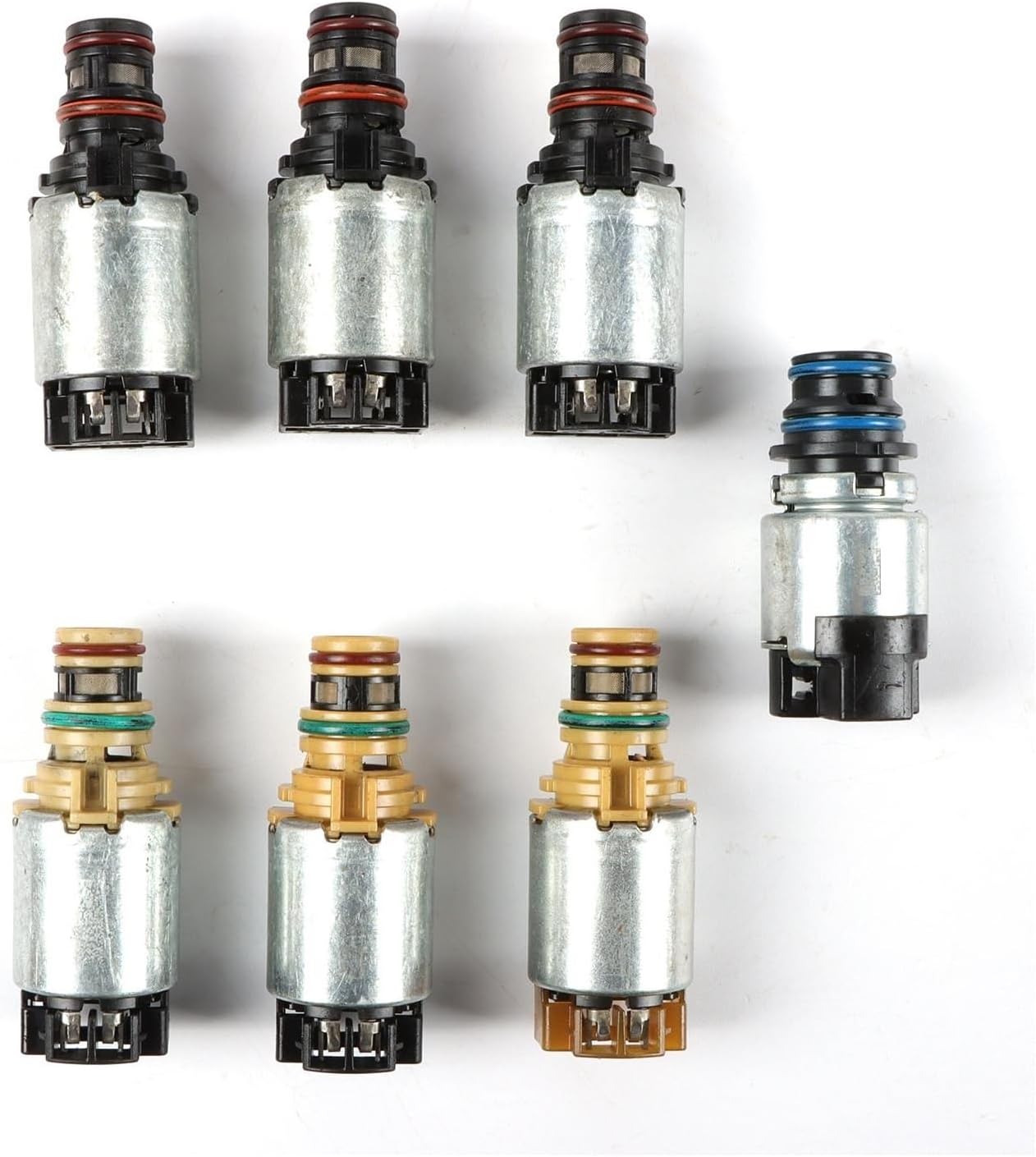 7 PCS Transmission Solenoid Set 6T45E 6T40 Compatible For Buick Chevrolet Chevy Cruze LaCrosse Malibu Pontiac Car Engine Replacement Parts