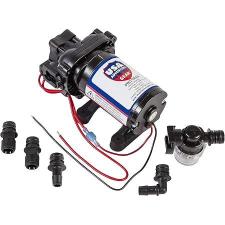 Bomba De Agua Para Caravana Tbest 12V - 55 PSI, 3GPM, Autocebante (modelo 4008-101-E65)