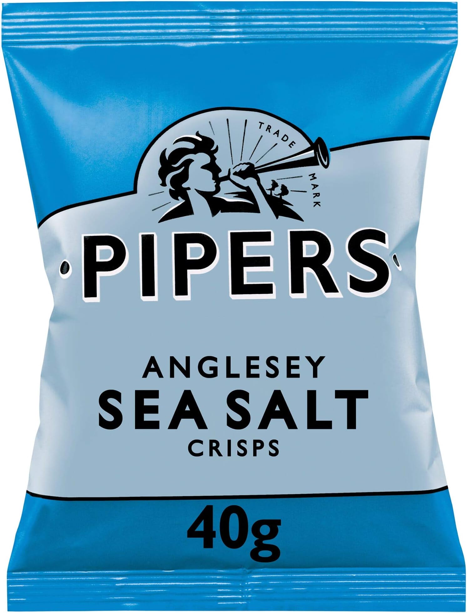 Pipers Anglesey Sea Salt Crisps 40g x Case of 24