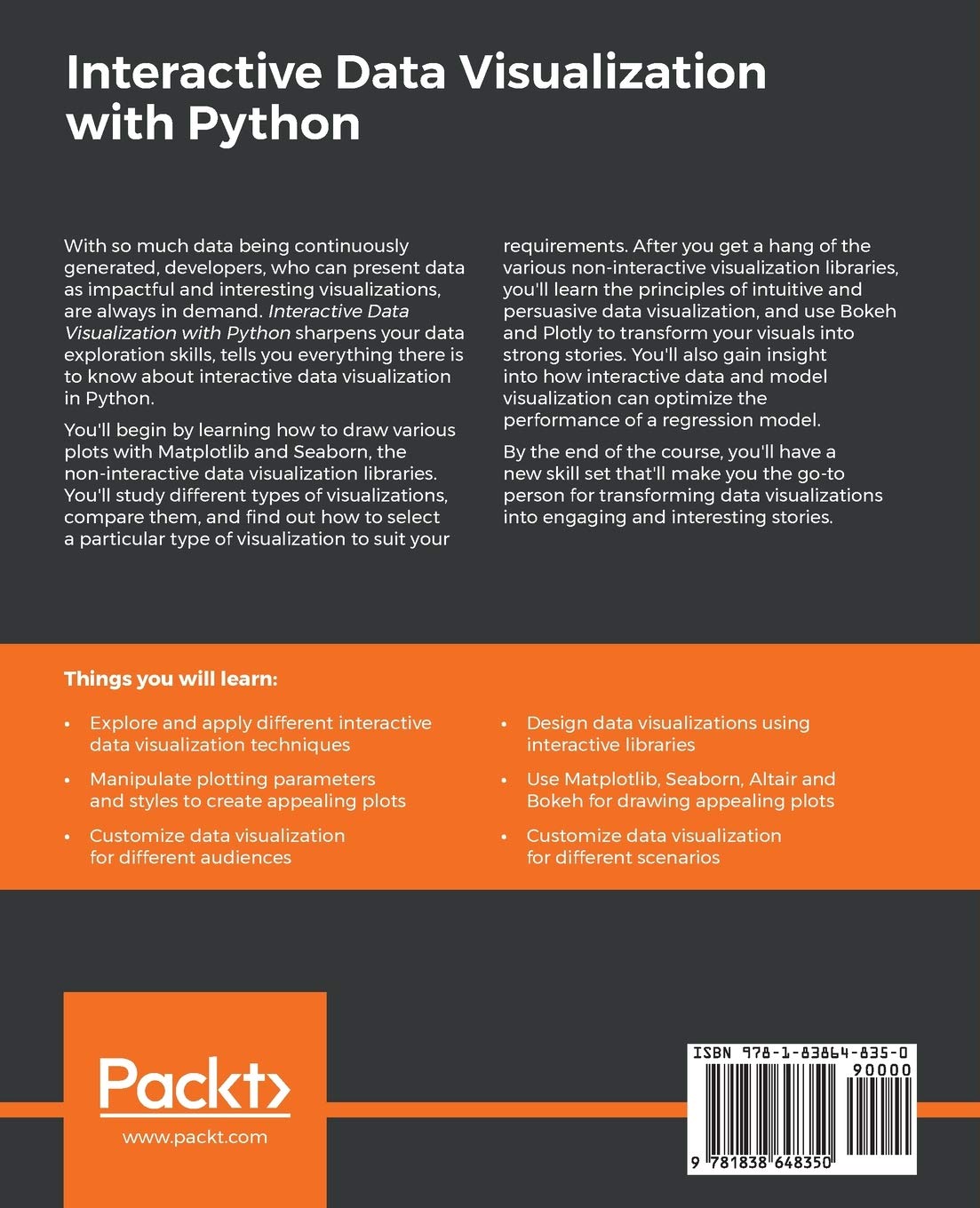 Interactive Data Visualization with Python: Present your data as an effective and compelling story