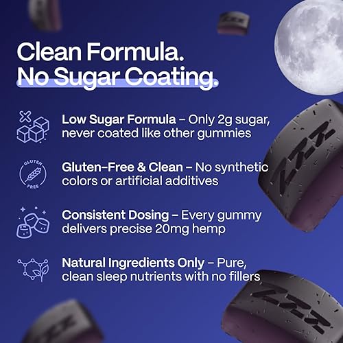 Miniatura 2 de Slumber Pure Sleep - Gomitas de sueño de acción rápida para conciliar el sueño y permanecer dormido  con bálsamo de limón, L teanina, cereza ácida,