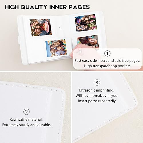 Miniatura 9 de Álbum de fotos de 560 bolsillos para cámara Fujifilm Instax Mini, Polaroid Snap PIC-300 Z2300 cámara instantánea, álbum de fotos 2x3 para Fujifilm