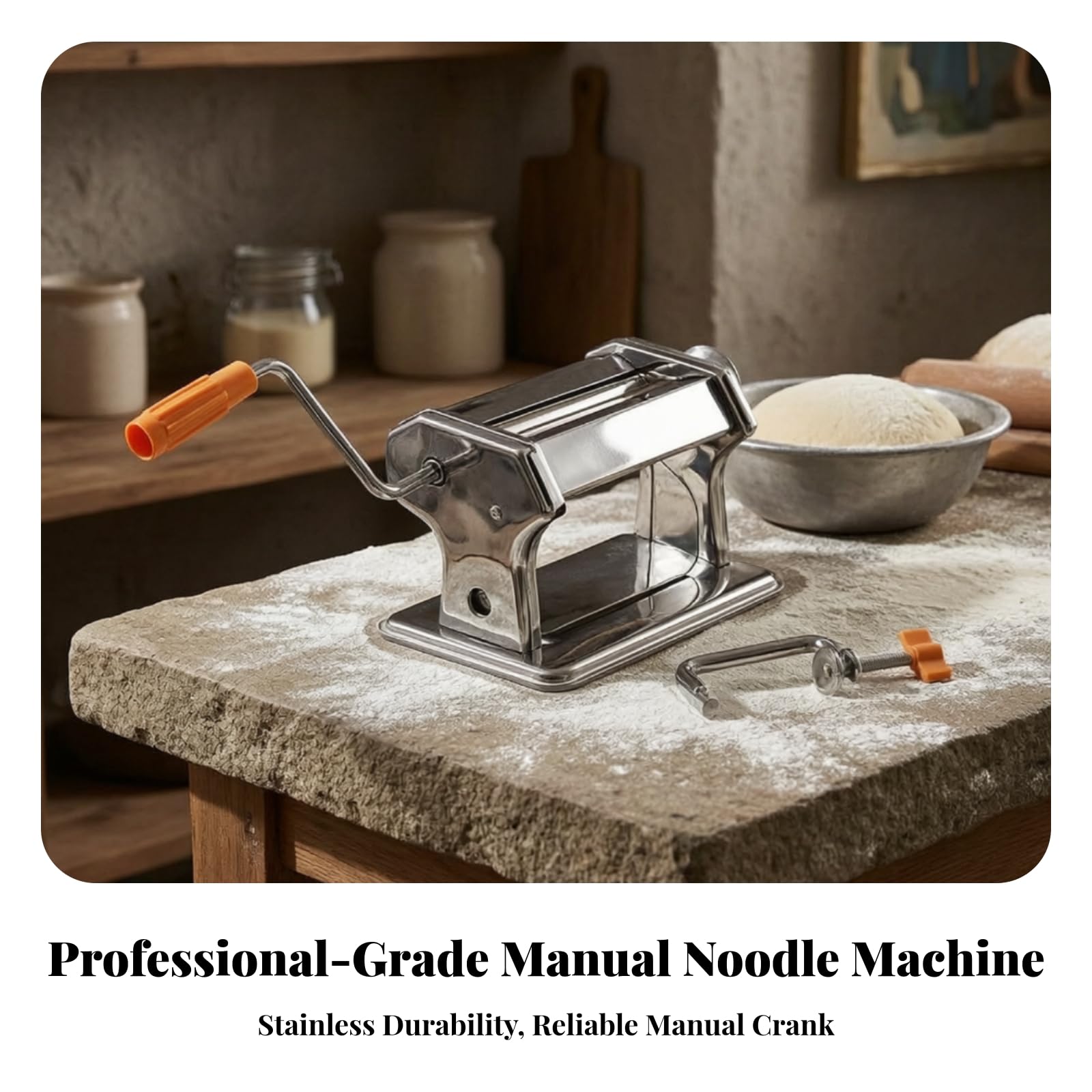 Máquina Pasta con Manija Ajustable