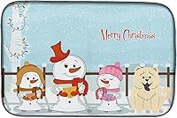 Vista 56 de Caroline's Treasures BB2508DDM - Tapete de secado de platos de perro de montaña bernés con regalos de Navidad entre amigos, tapete absorbente