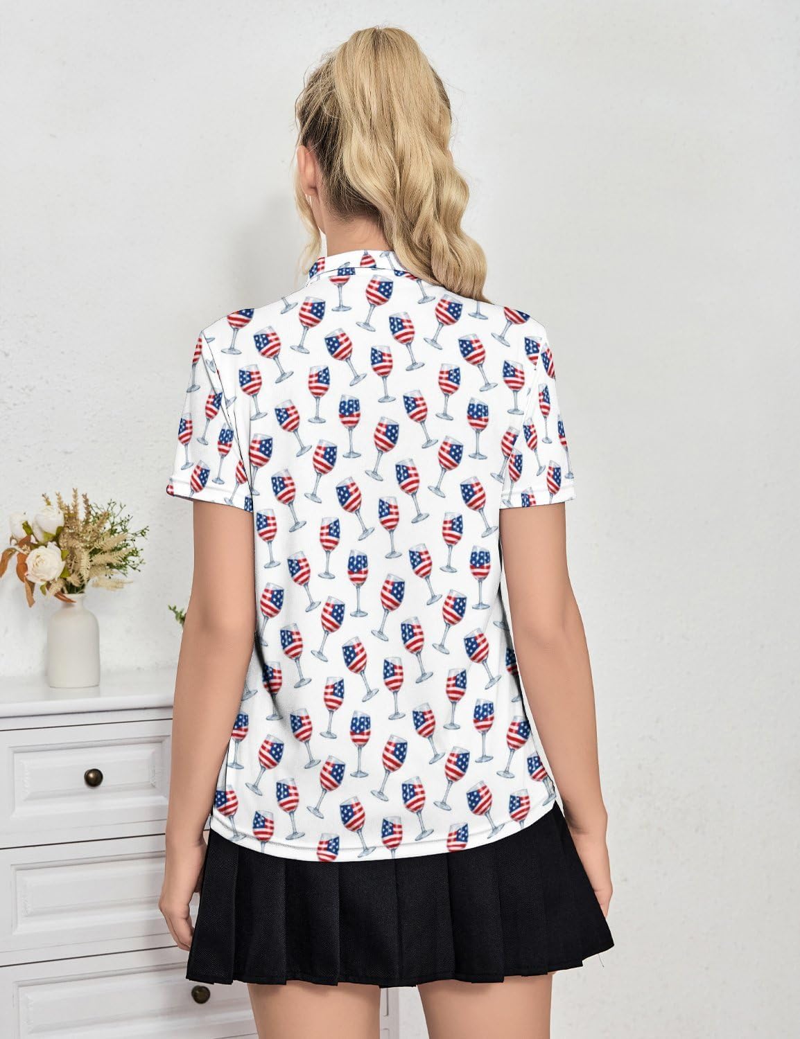 Women's Golf Shirt Moisture Wicking Golf Polo Shirts Short Sleeve Dry Fit Tennis Shirts