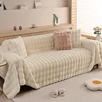 HANDONTIME Capa de sofá felpuda para cães e coelhos, pelúcia para sofá de cachorro, capa protetora de pele sintética para sofá seccional, aconchegante, lavável, para sala de estar, 180 cm x 118 cm,