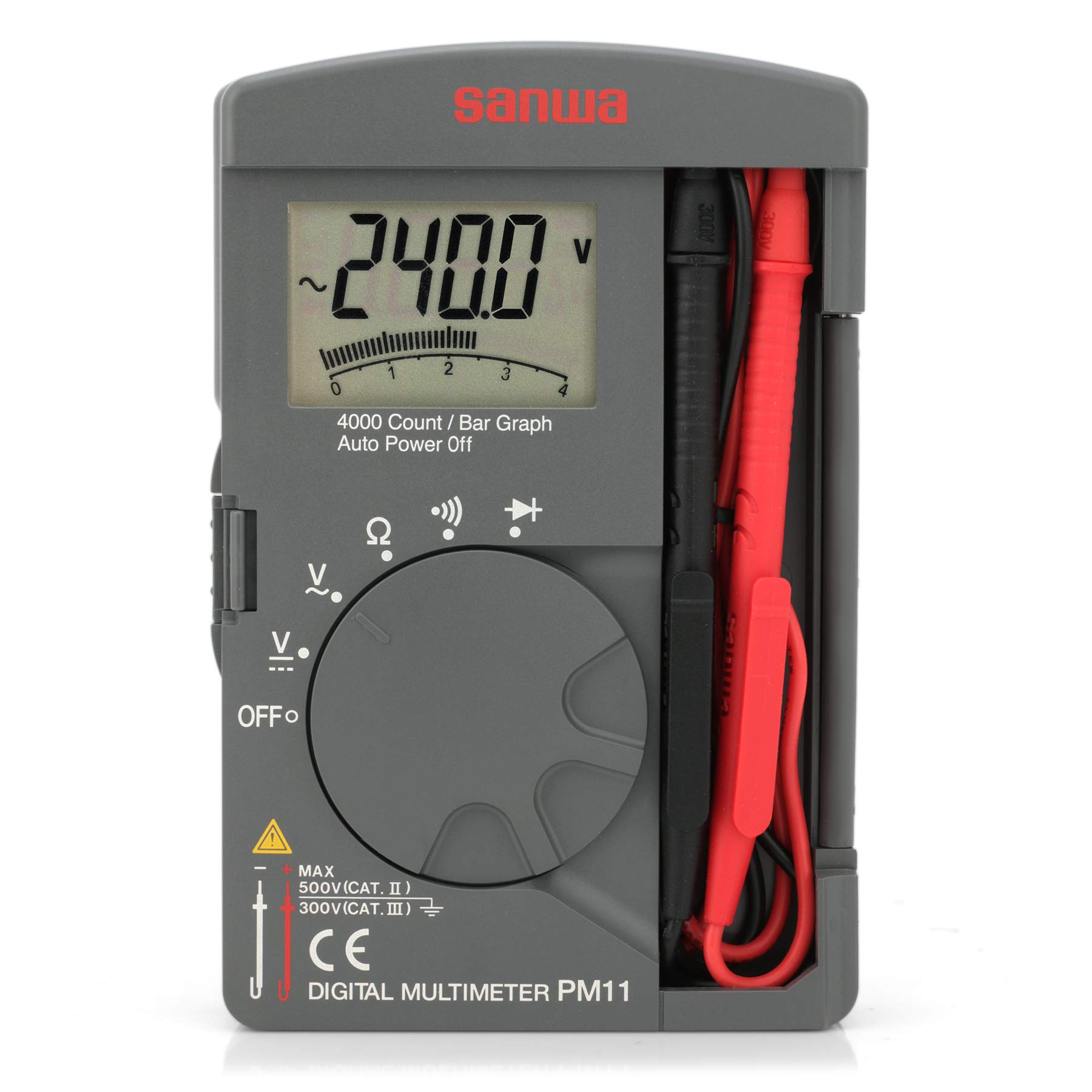 Sanwa, Japan PM11 Pocket Type Battery Powered Multimeter (Made In Japan)