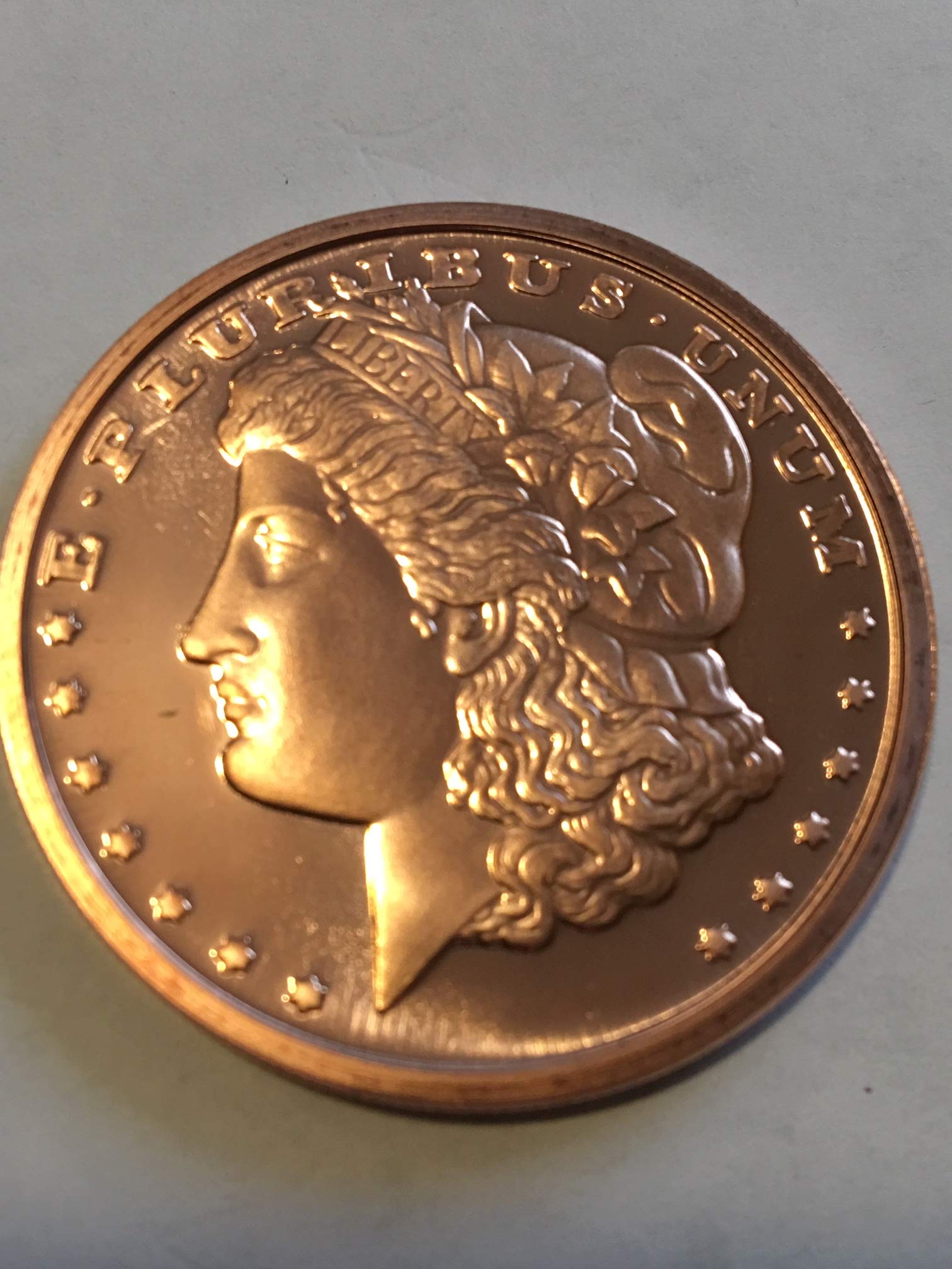 Morgan Copper Rounds One Ounce Each Five Pack