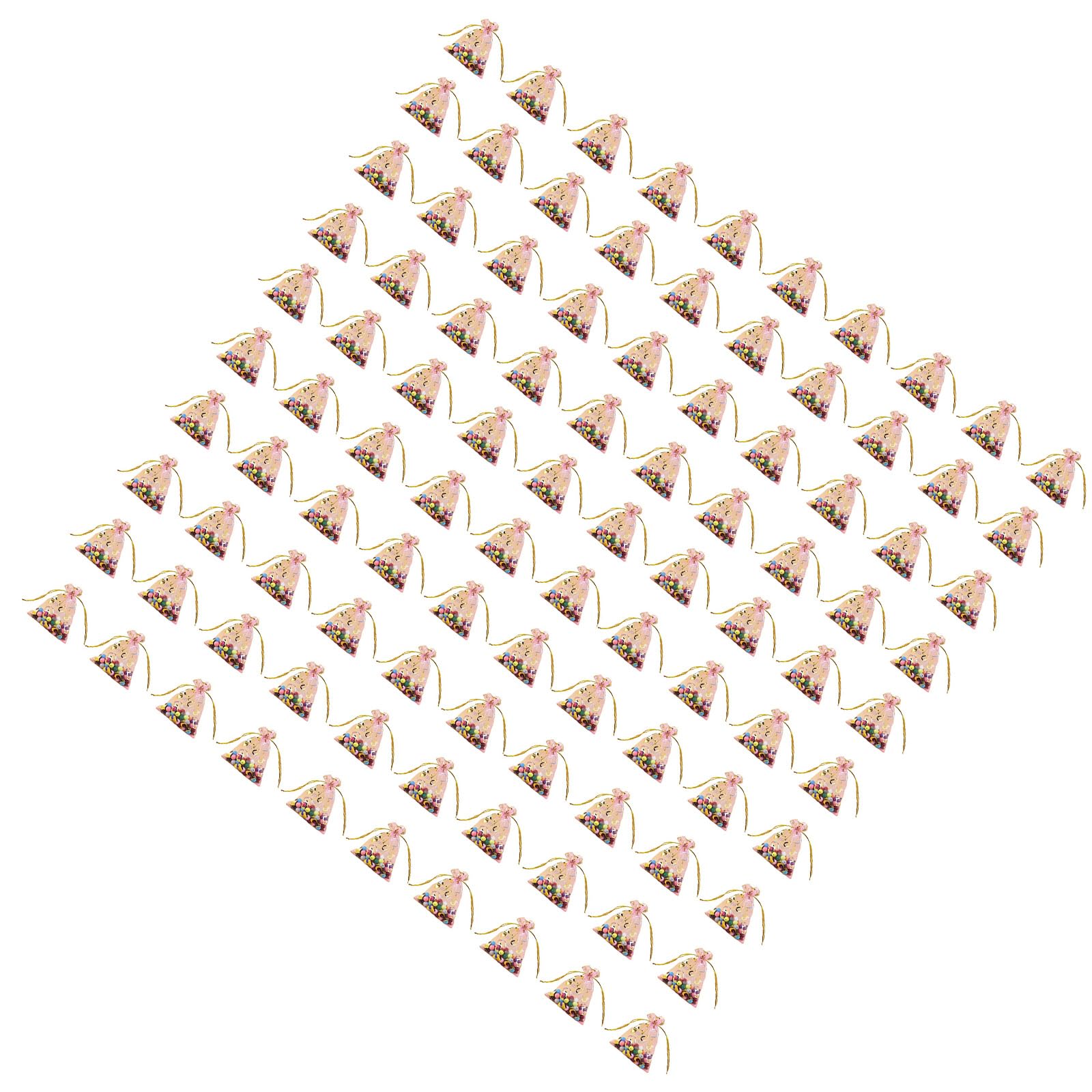 Tsophreniq C 100Pcs Heart Organza Favor Gift Bags 4X6inch Drawstring Pouches Great For Jewelry Storage And Event Giveaways Organza Gift Bags