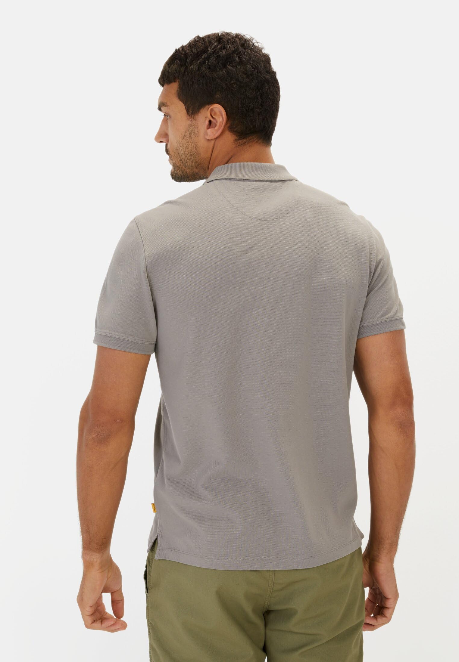 camel active Herren Kurzarm Poloshirt aus Baumwolle