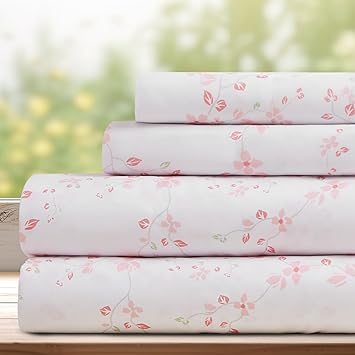 Amazon.com: DREAMCARE Queen Size Sheets - Cooling Bed Sheets - 4pcs Set ...