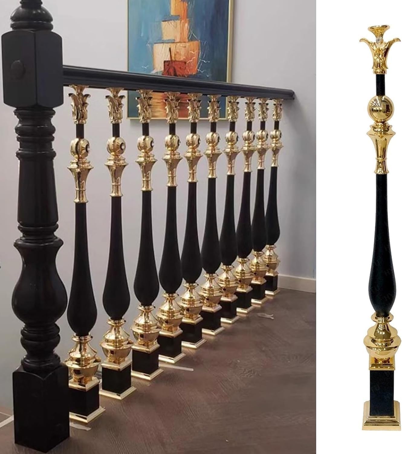 Broches d'escalier robustes en métal pour rampes et garde-corps