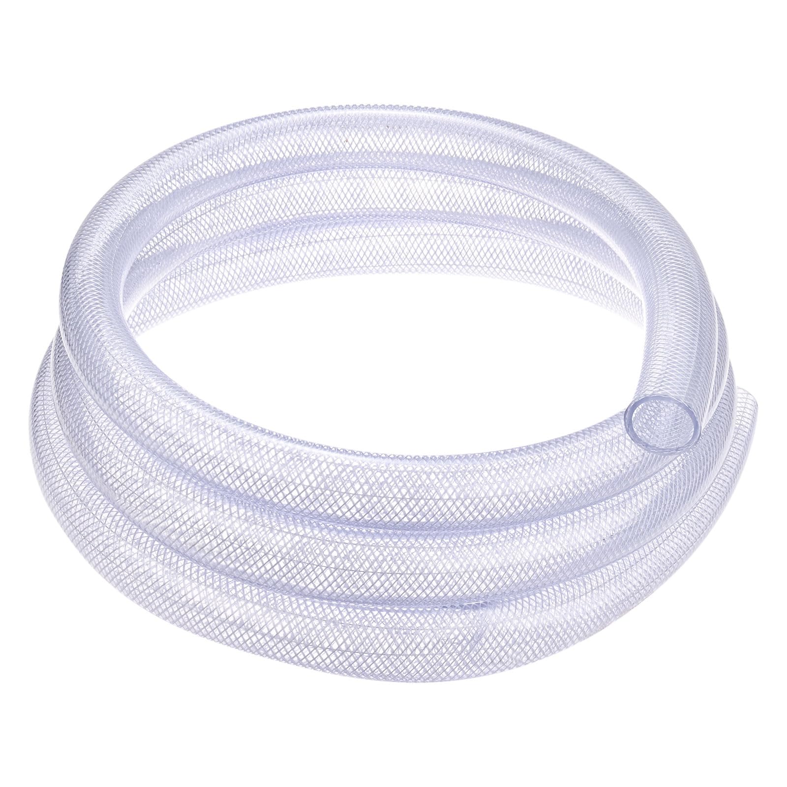 M METERXITY 1" ID x 1 1/4" OD Tuyau En PVC, 10 Ft Tuyau Flexible En PVC Tressé Transparent Haute Pression pour Lignes D'eau, D'huile, D'air