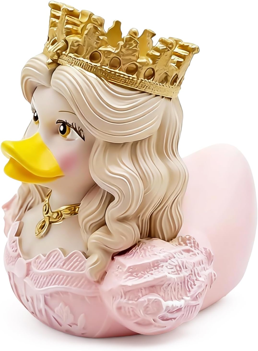 Royal Princess Duck Resin Figurine, Elegant Resin Duck Decor Gift