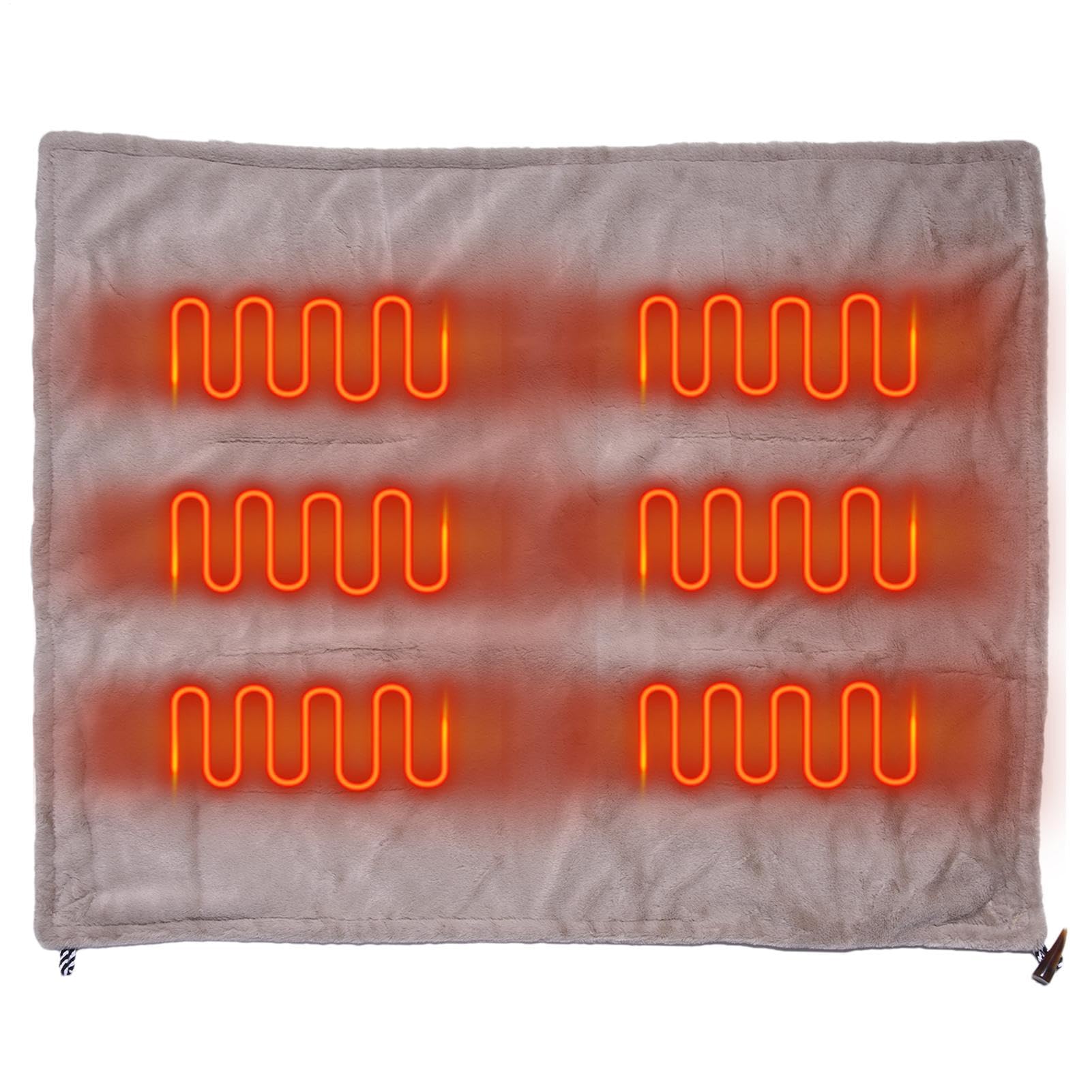 Coperta Elettrica Riscaldata Indossabile Senza Fili Scialle Elettrico | Coperta Elettrica Riscaldata Da Grembo Caldo, Morbido, Portatile, Lavabile, Comodo, Leggero, Multiuso p