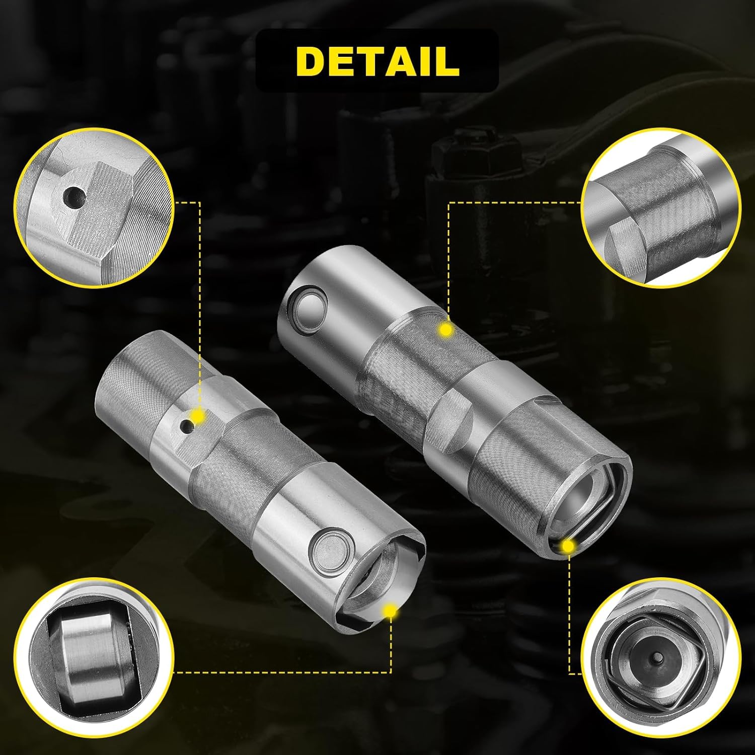 (Genuine OE Quality) LS7 Lifters Set of 16 with Guide Trays Compatible with LS1 LS2 LS3 LS6 LQ4 LQ9 LY5 LY6 LM7 4.8 5.3 5.7 6.0 6.2 12499225 17122490
