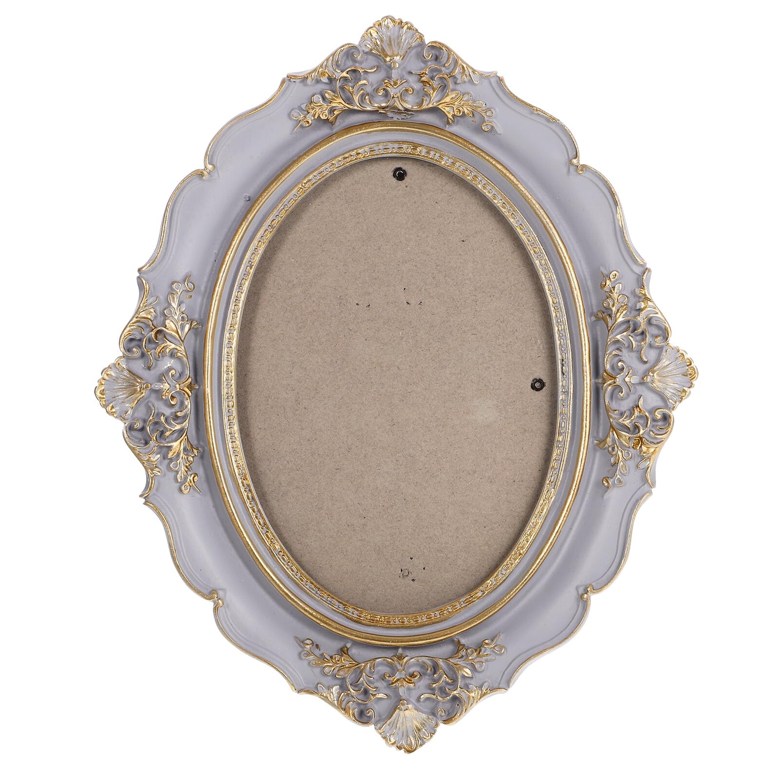 Cadre photo ovale vintage décoration murale bureau ancien style rétro