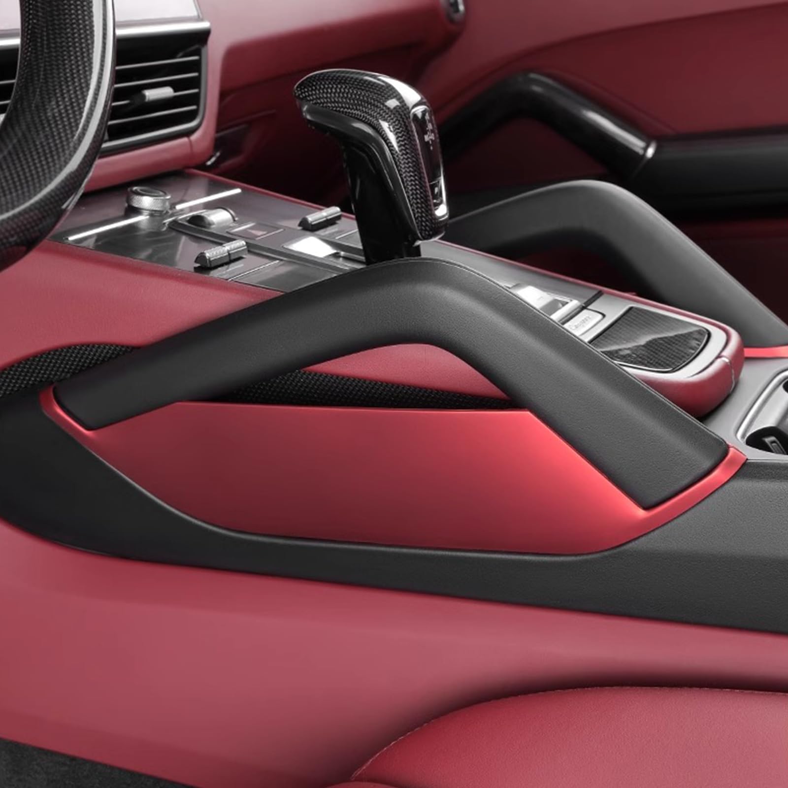 For Porsche Macan Door Holder Armrest Storage Box ... - Grandado