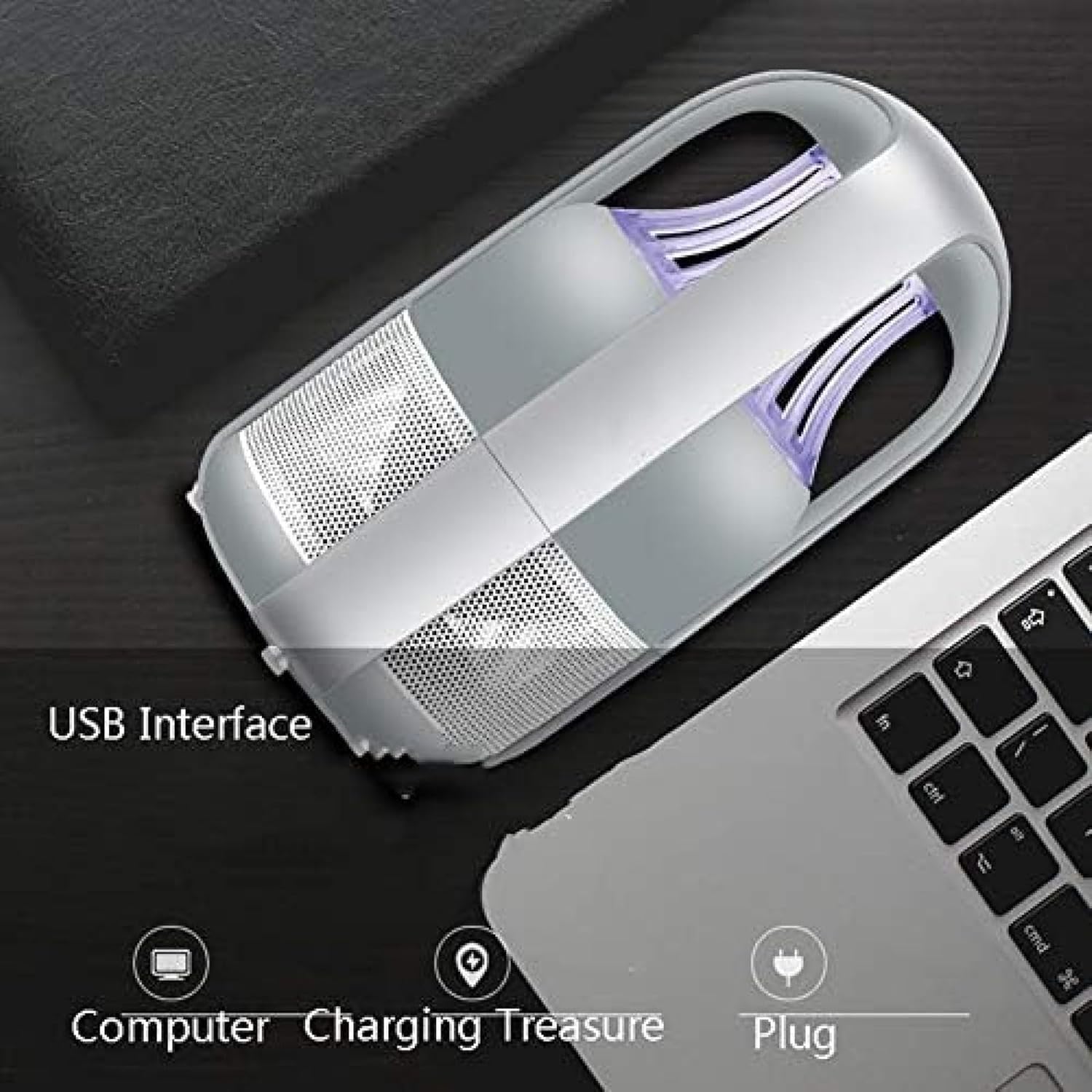Led Inteligente Asesino De Moscas USB Inhalación Asesino De Mosquitos UV Onda De Luz Violeta Operación Silenciosa Sin Radiación Y Sin Toxicidad