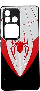 جراب حماية خلفي بلاستيك بتصميم مطبوع ثلاثي الأبعاد مضاد للصدمات مصمم بحافة مرتفعة لحماية عدسة الكاميرا مناسب لموبايل فيفو V30 برو من بوتر، متعدد الألوان