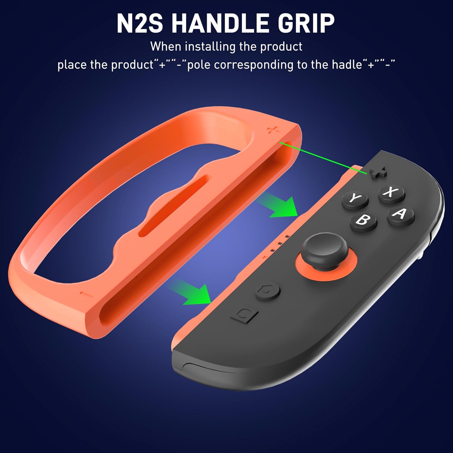 FANPL Fitness Boxing Hand Grips for Nintendo Switch 2 JoyCon, Fit Boxing Clasp Accessories Handle for Adults and Children, Enhance Gaming Experience, 2 Pack (Blue-Orange) - Image 4