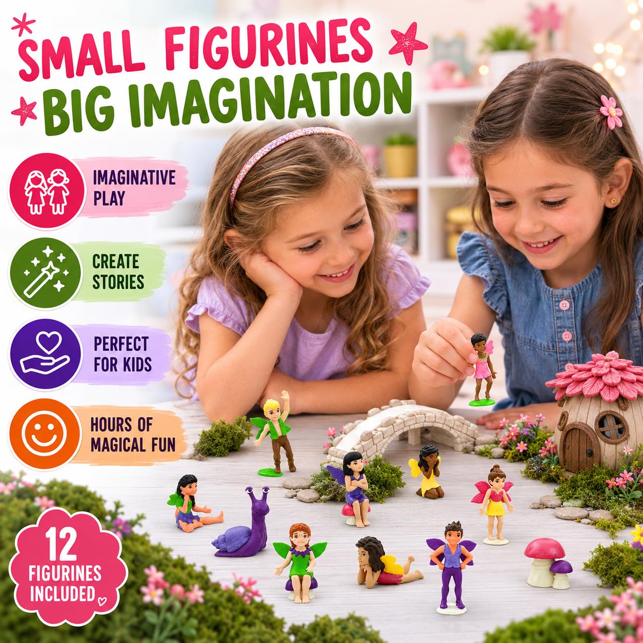 Safari Ltd. Friendly Fairies Super Toob - 12 Miniature Fairy Figurines — Amazon image 2