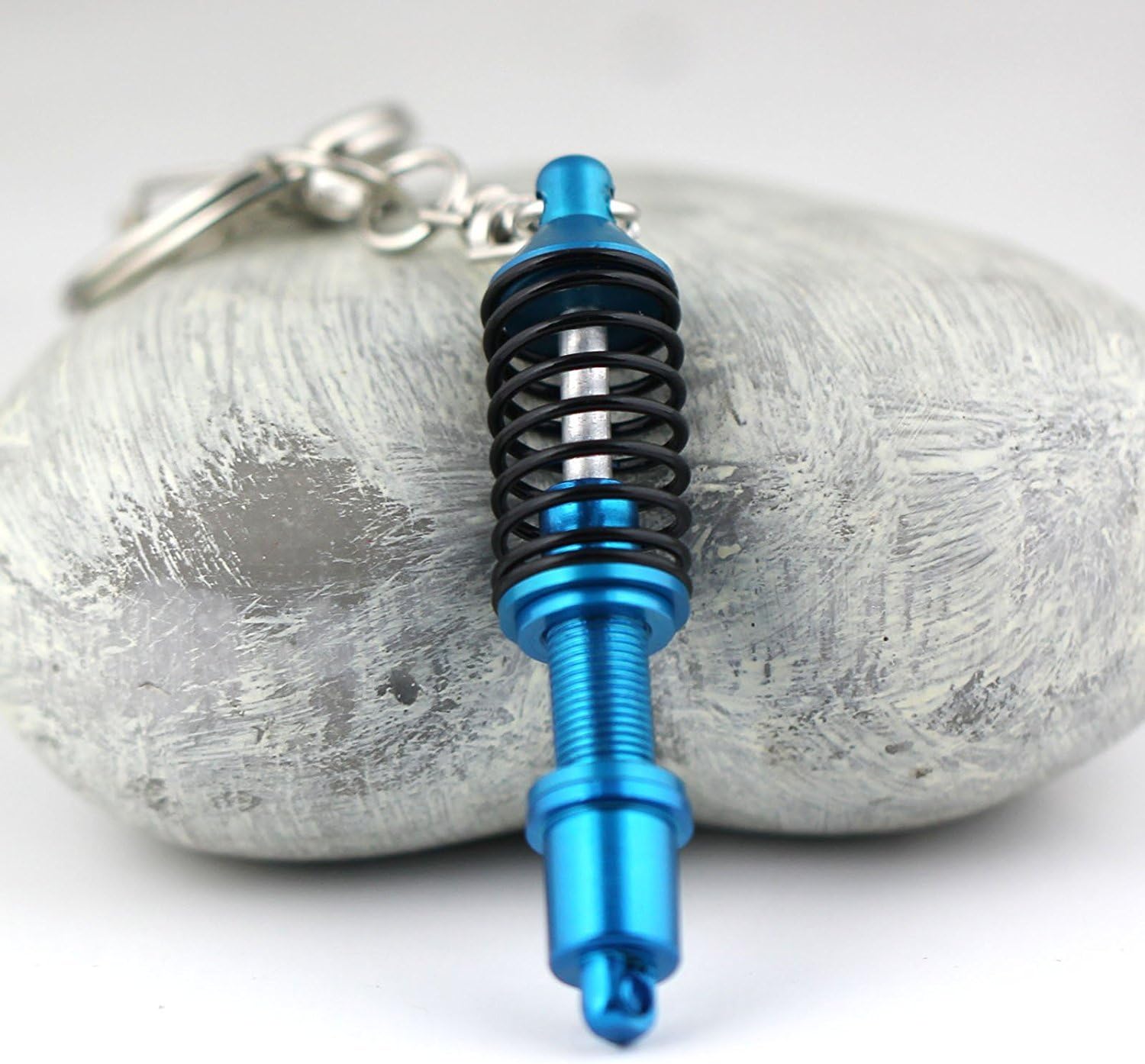 RUI Car Universal Keychain Sell Well Auto Part Model Coilover Shock Absorber Keychain Keyring Key Chainring Keyfob 02(Blue)